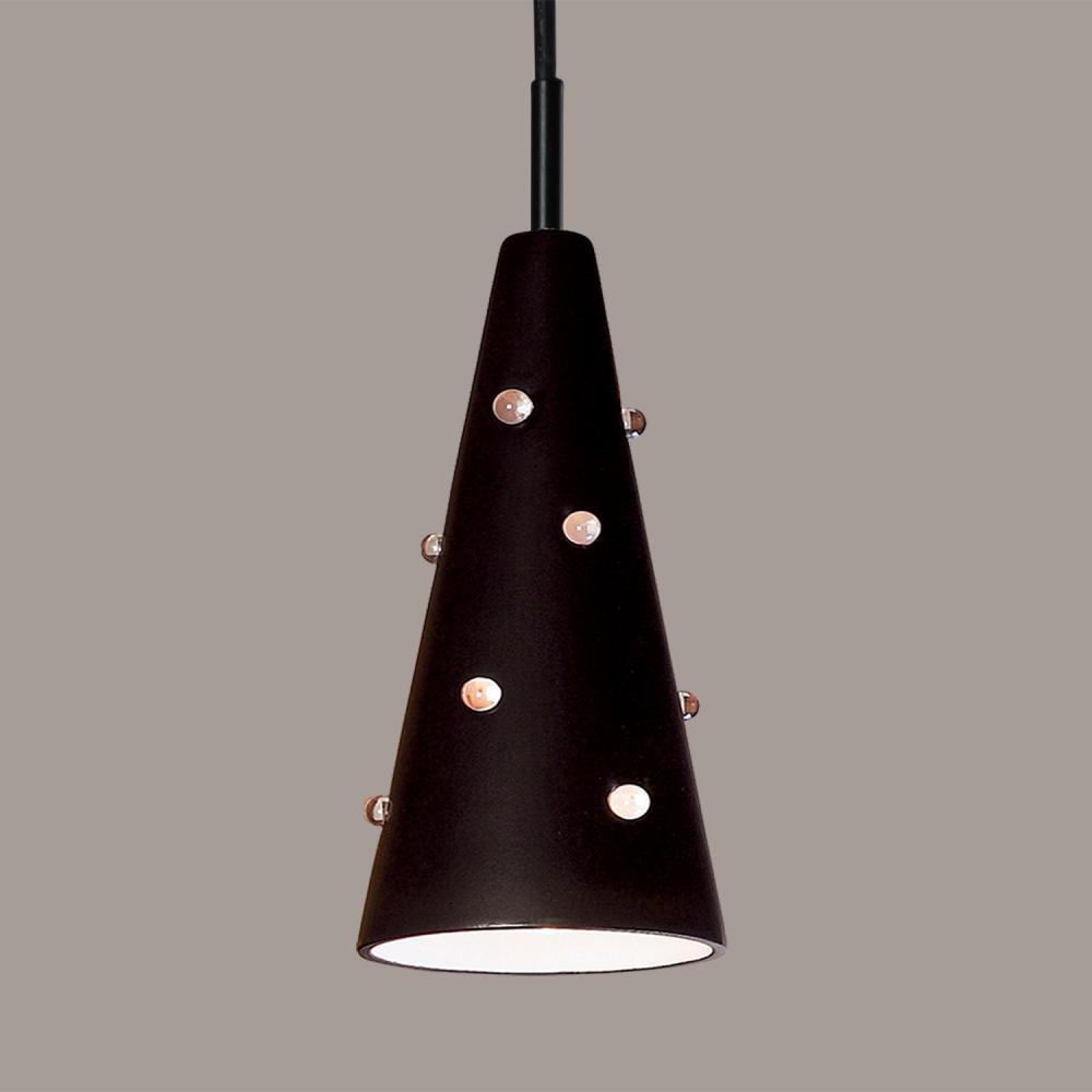 Wizard Mini Pendant: Slate Black (Black Cord & Canopy)