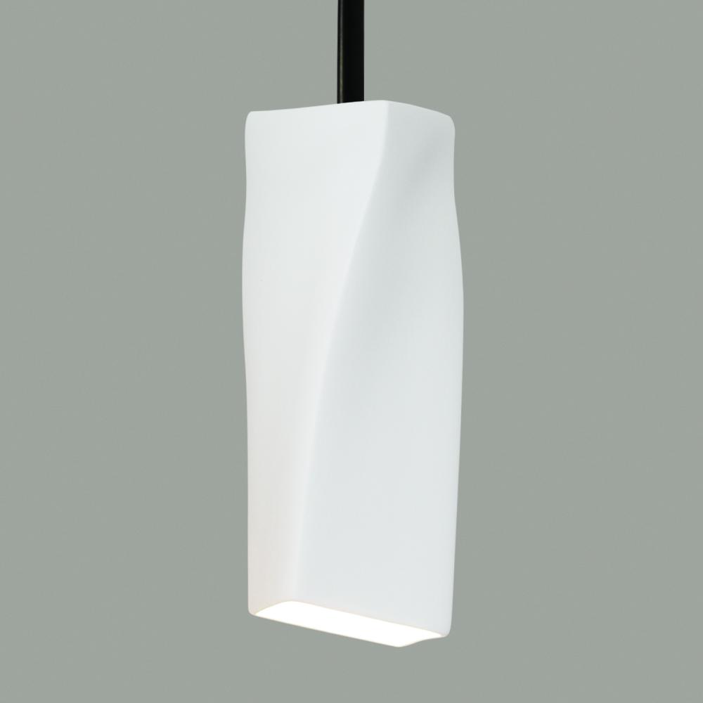 Twister Mini Pendant: Monaco Red (Black Cord & Canopy)