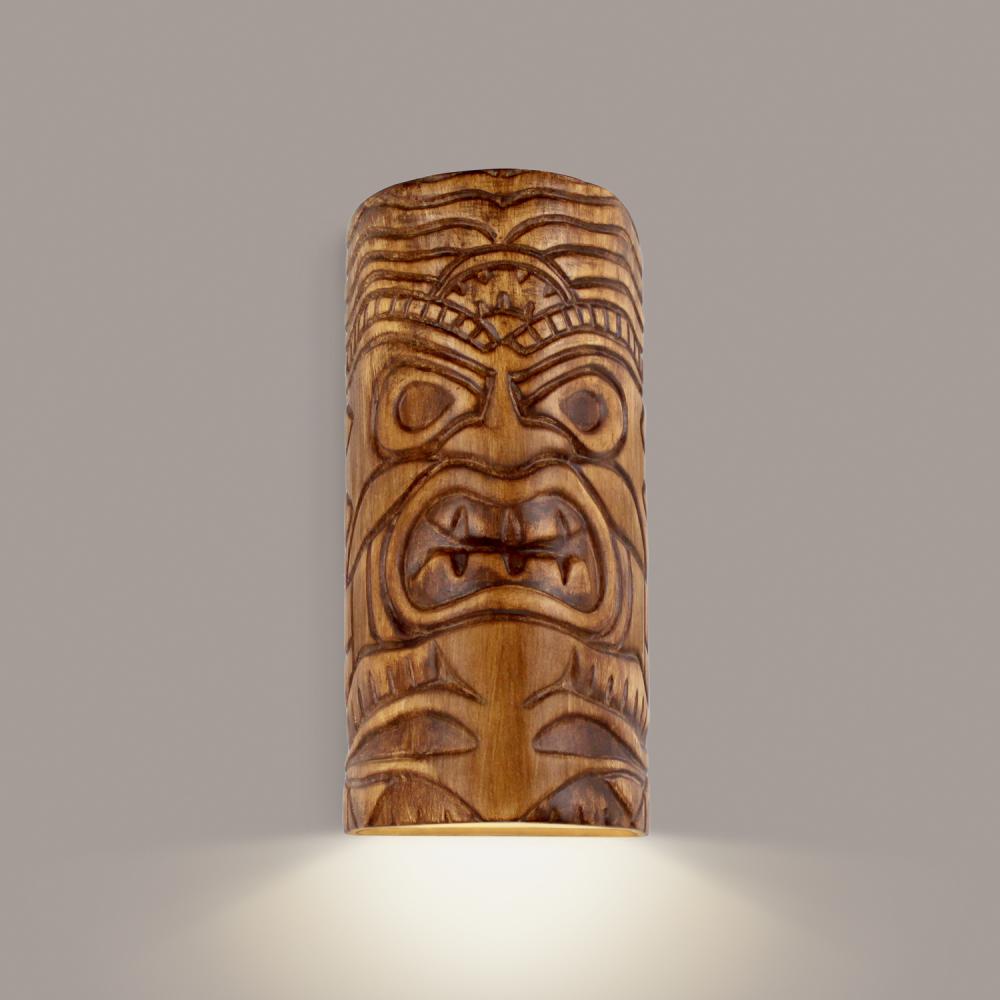 Tiki Downlight Wall Sconce Amber Palm (Wet Location Label)