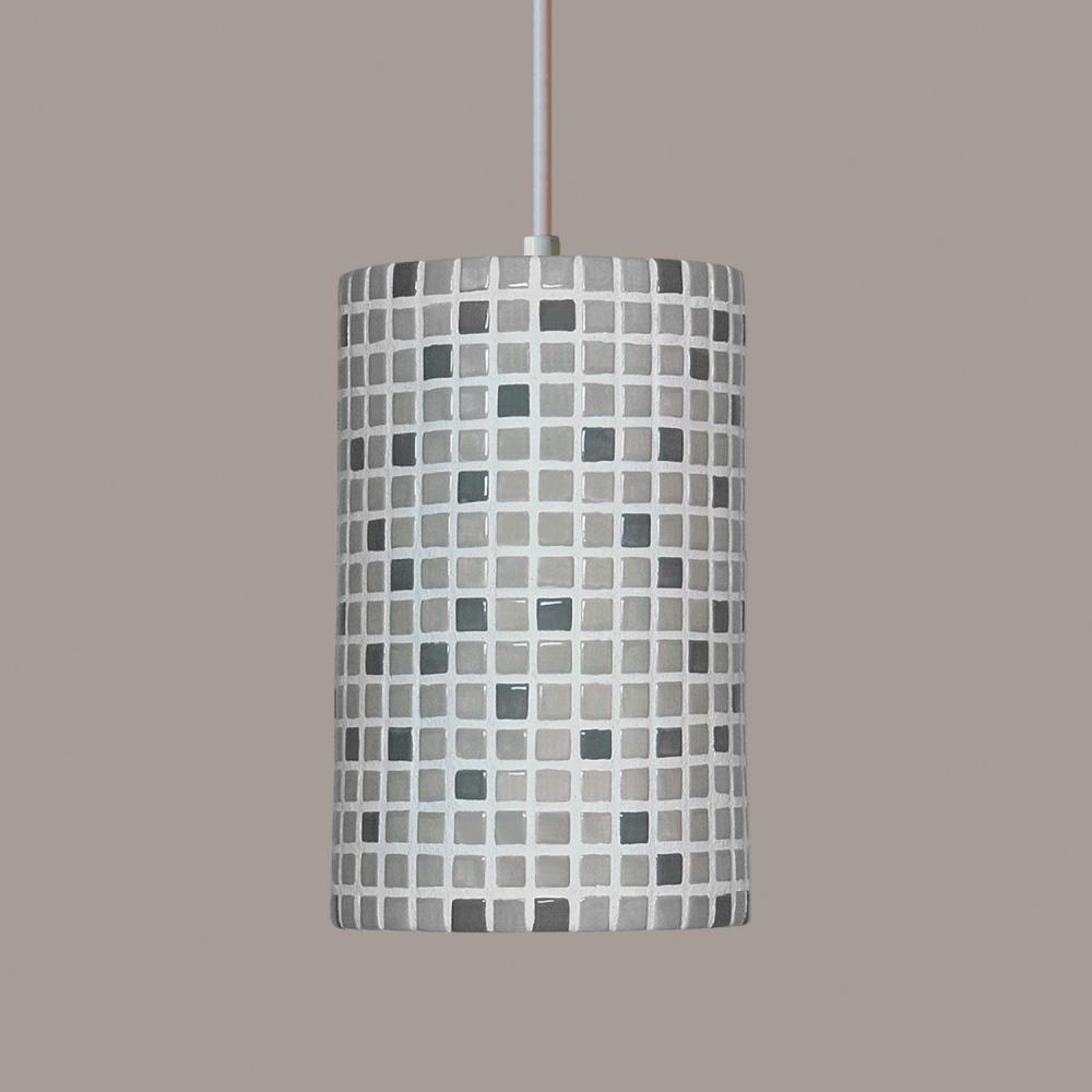 Confetti Pendant Grey (White Cord & Canopy)