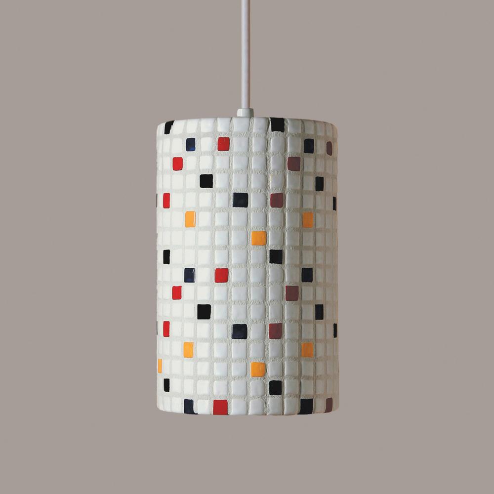 Confetti Pendant Multicolor (Black Cord & Canopy)