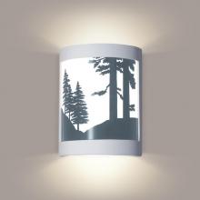 A-19 F200J - Crestline Wall Sconce: Satin White