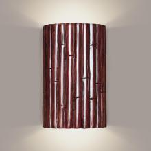 A-19 N20301-CI-WETST-1LEDE26 - Bamboo Wall Sconce Cinnamon (Wet Sealed Top, E26 Base LED (Bulb included))