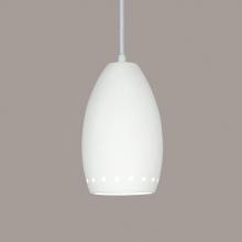 A-19 P1503-M9-WCC - Grenada Pendant: Corroded Copper (White Cord & Canopy)