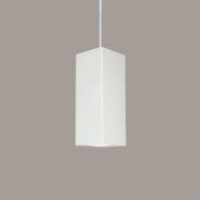 A-19 P1801-A29-WCC - Timor Pendant: Monaco Red (White Cord & Canopy)