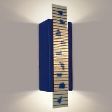 A-19 RE115-CB-MSH - Zen Garden Wall Sconce Cobalt Blue and Multi Sapphire