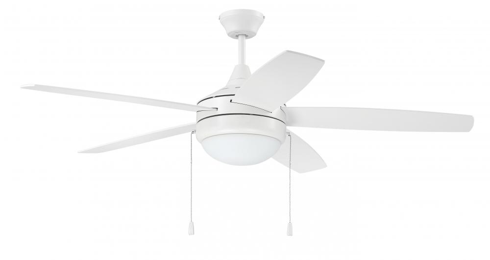 52" Phaze Energy Star 5 in White w/ White Blades