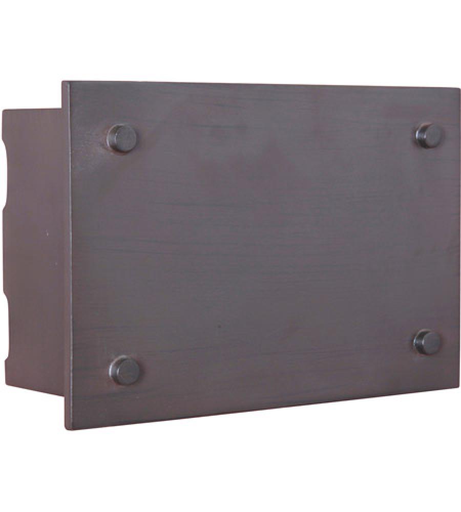 Industrial Rectangle Lighted LED Chime in Aged Iron