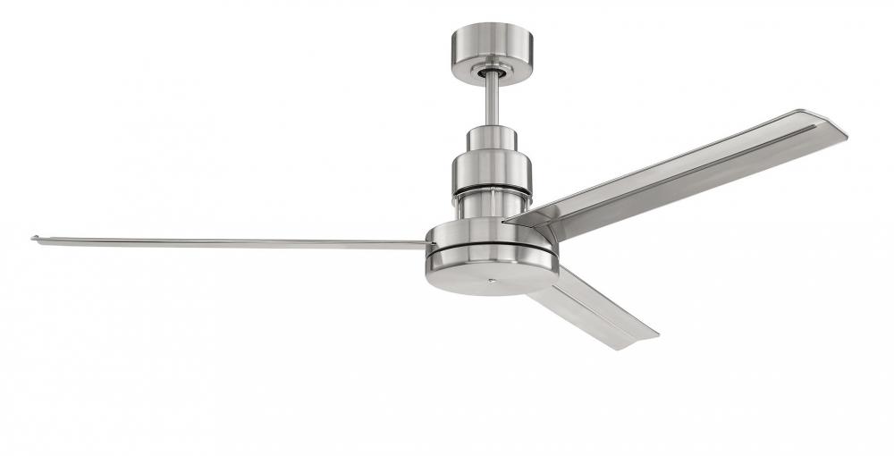 54" Mondo in Brushed Polished Nickel w/ Brushed Polished Nickel Blades