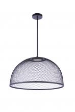 Craftmade P1005FB-LED - 24.25â€ Diameter Sculptural Statement Metal Mesh Dome Pendant in Flat Black