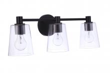 Craftmade 12623FB3 - Emilio 3 Light Vanity in Flat Black