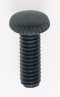 Steel Knurled Head Thumb Screw; 8/32; 1/2" Length; Black Finish