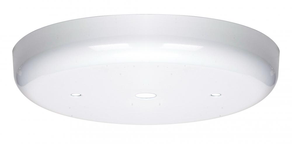 Contemporary Canopy; Canopy Only; White Finish; 5-1/4" Diameter; 7/16" Center Hole; 2 -8/32