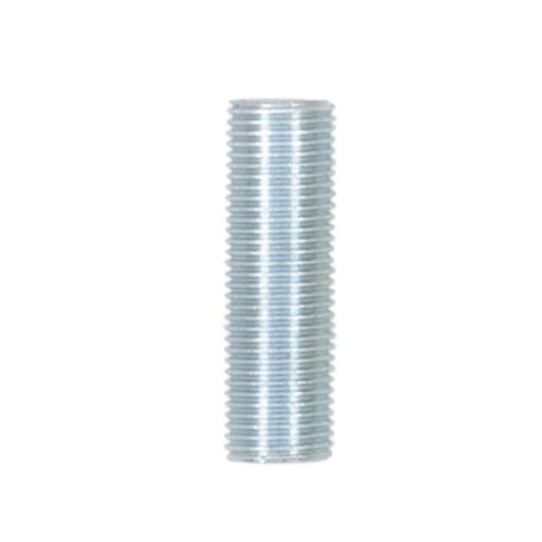 1/8 IP Steel Nipple; Zinc Plated; 1-1/4" Length; 3/8" Wide