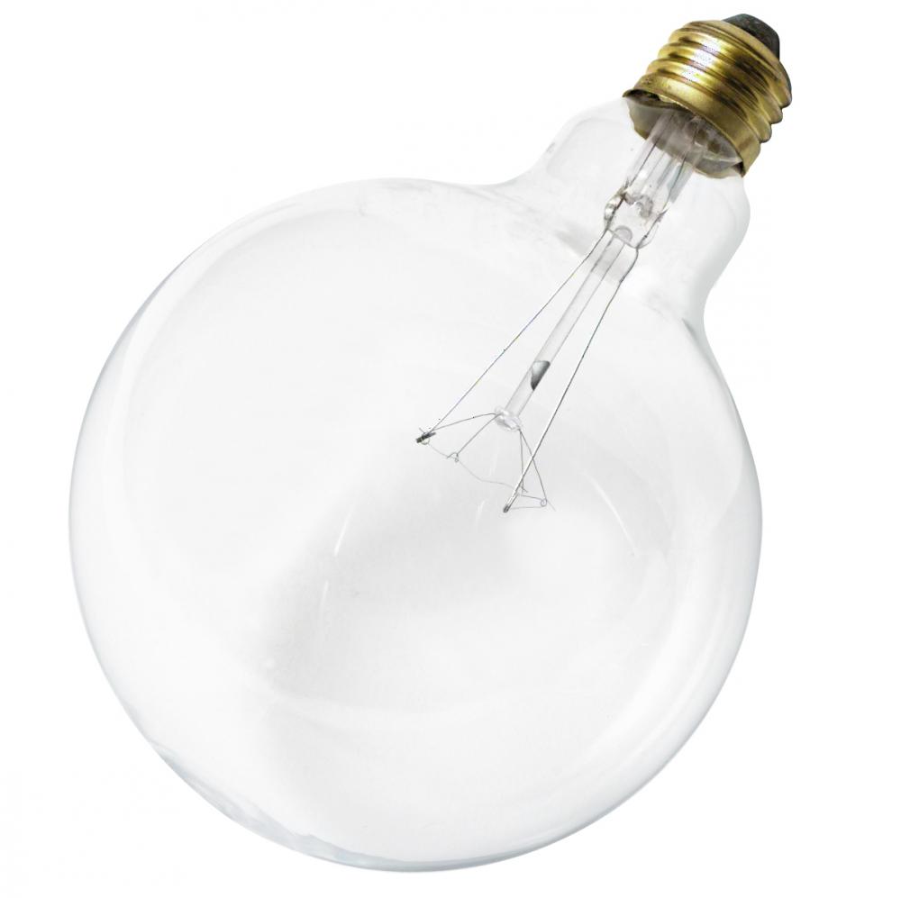 25 Watt G40 Incandescent; Clear; 4000 Average rated hours; 120 Lumens; Medium base; 120 Volt