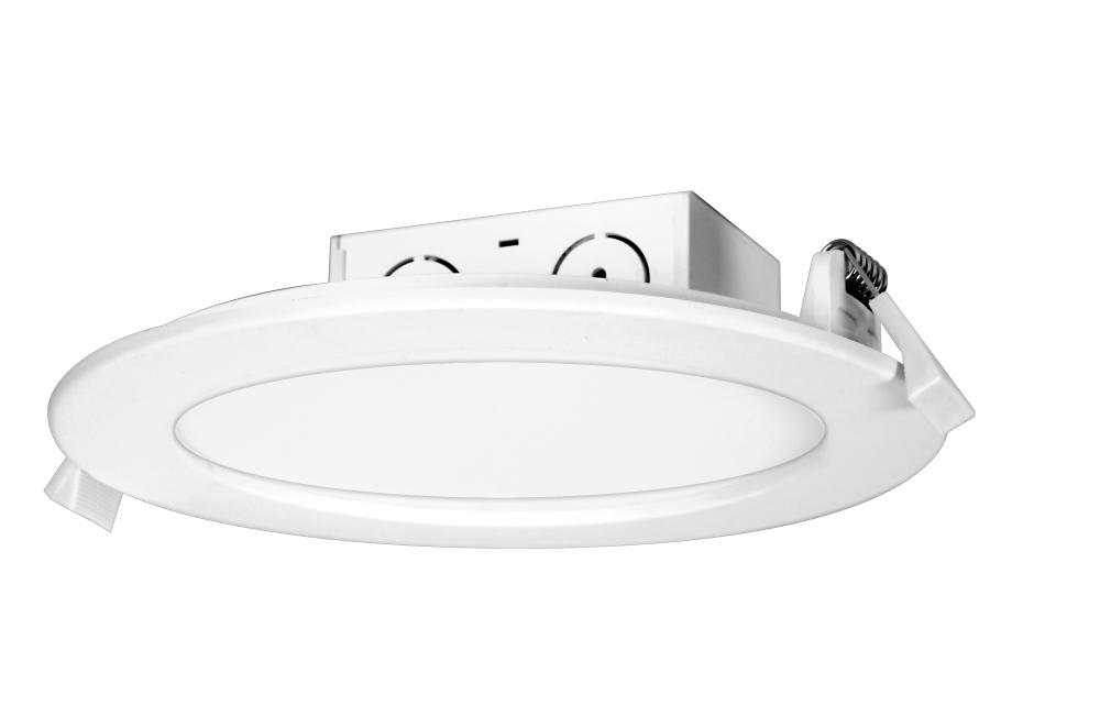 11.6 watt LED Direct Wire Downlight; Edge-lit; 5-6 inch; 4000K; 120 volt; Dimmable