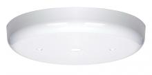 Satco Products Inc. 90/1863 - Contemporary Canopy; Canopy Only; White Finish; 5-1/4" Diameter; 7/16" Center Hole; 2 -8/32