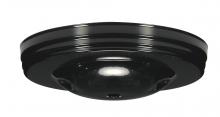 Satco Products Inc. 90/1899 - Smooth Canopy; Canopy Only; Black Finish; 5" Diameter; 7/16" Center Hole; 2 -8/32 Bar Holes