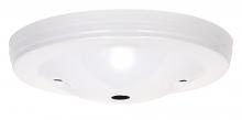 Satco Products Inc. 90/1900 - Smooth Canopy; Canopy Only; White Finish; 5" Diameter; 7/16" Center Hole; 2 -8/32 Bar Holes