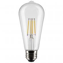 Satco Products Inc. S21869 - 5 Watt ST19 LED; Clear; Medium Base; 2700K; 425 Lumens; 2-Pack