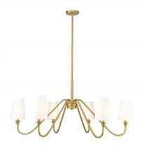 Z-Lite 7509-6-46MGLD - 6 Light Chandelier