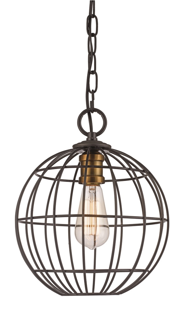 1LT PENDANT INDUSTRIAL CAGE-RO