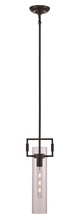 Trans Globe PND-2155 BK - Mie Collection 1-light, 7-inch, Glass Cylinder Mini Pendant