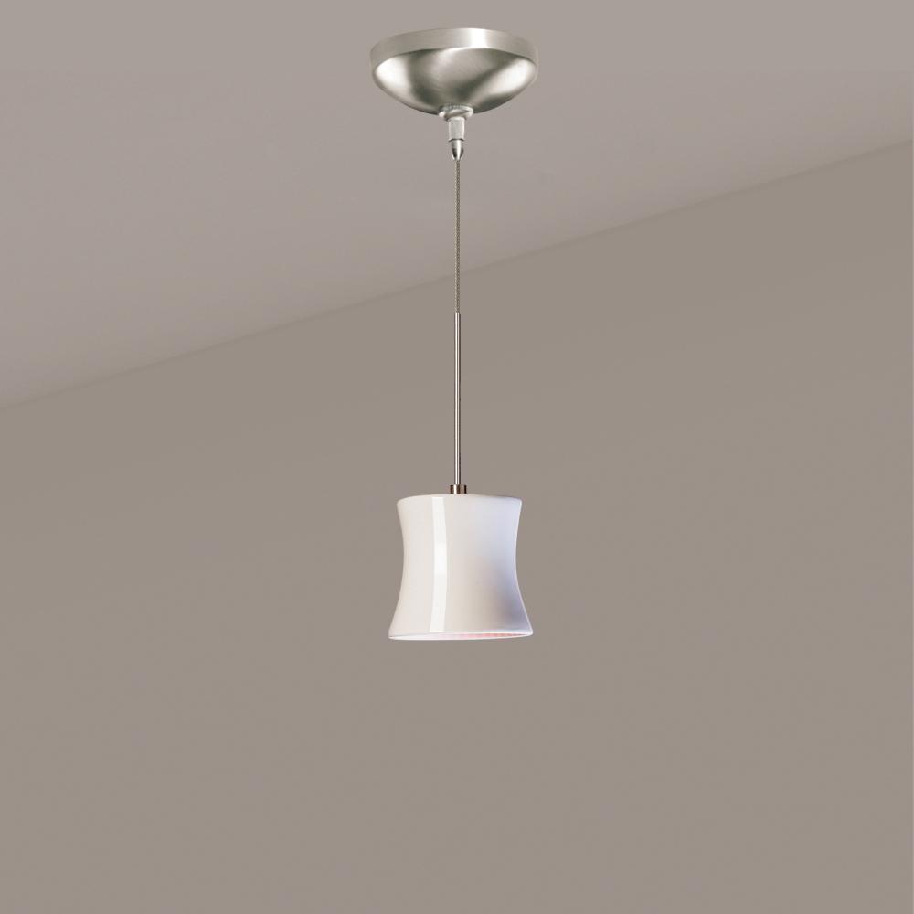 Sake Low Voltage Mini Pendant White Gloss (12V Dimmable MR16 LED (Bulb included))