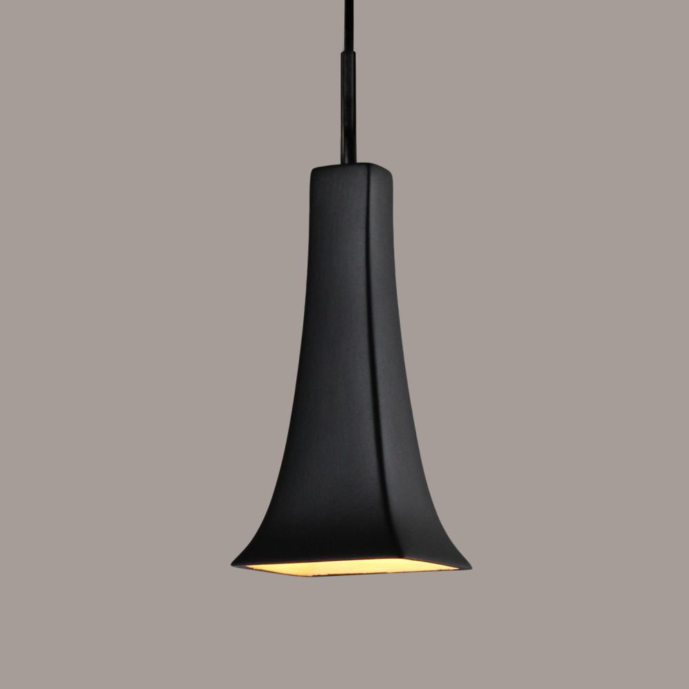 Eiffel Mini Pendant: Slate Black (Black Cord & Canopy)