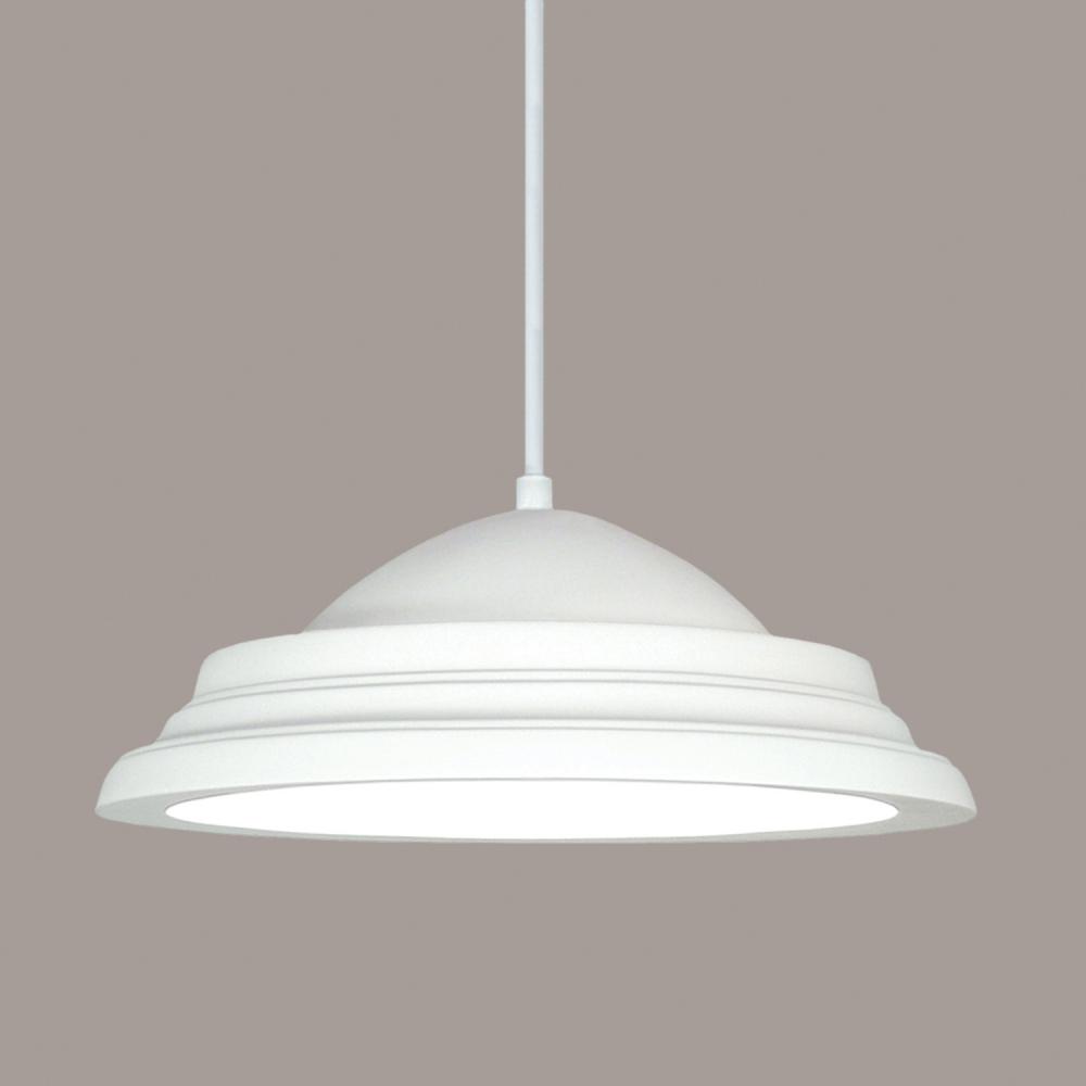 Majorca Pendant: Royal Gold Satin (Black Cord & Canopy)