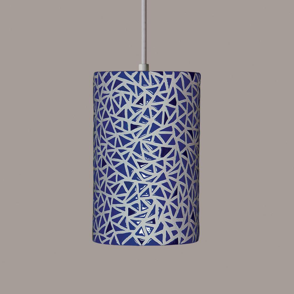 Impact Pendant Cobalt Blue (Black Cord & Canopy)