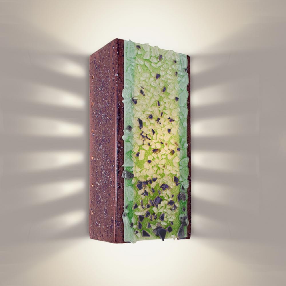 Rocky Wall Sconce Plum Jam and Multi Lime (Outdoor/WET Location)