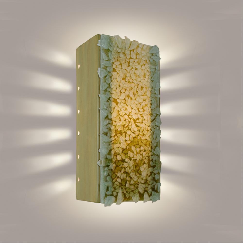 Rocky Wall Sconce Sagebrush and Multi Moss (Outdoor/WET Location)