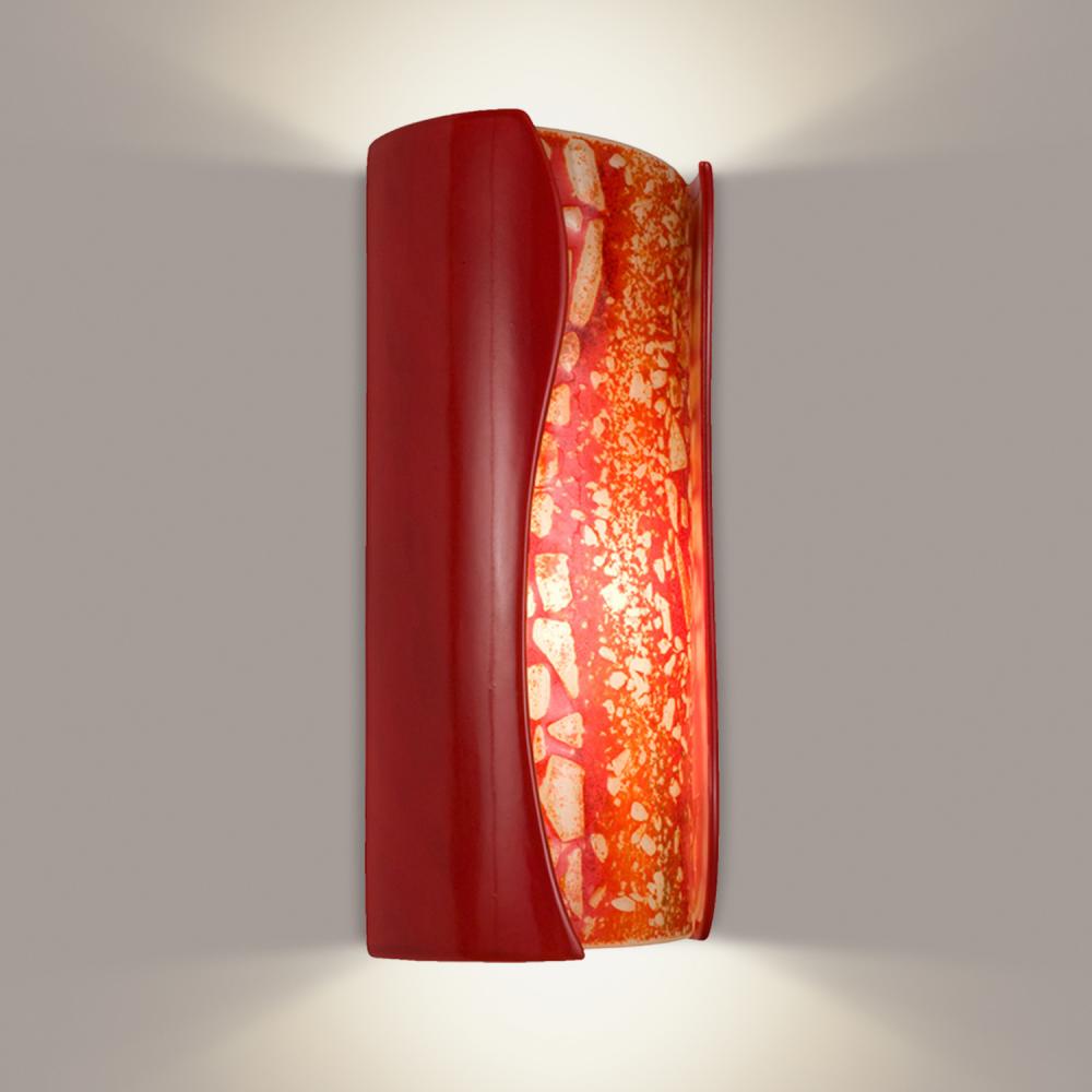 Lava Wall Sconce Matador Red and Fire (Outdoor/WET Location)