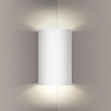 A-19 203CNR - Tenos Corner Sconce: Bisque