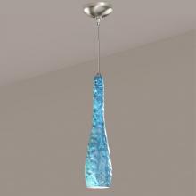 A-19 LVMP24-TC-LEDMR16 - Flintstone Low Voltage Mini Pendant Teal Crackle (12V Dimmable MR16 LED (Bulb included))