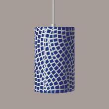 A-19 PM20302-CB-WCC - Channels Pendant Cobalt Blue (White Cord & Canopy)