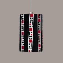 A-19 PM20310-BL-WCC - Ladders Pendant Black (White Cord & Canopy)