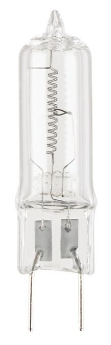 100W T4 JCD Halogen Clear GY8.6 Base, 120 Volt, Card