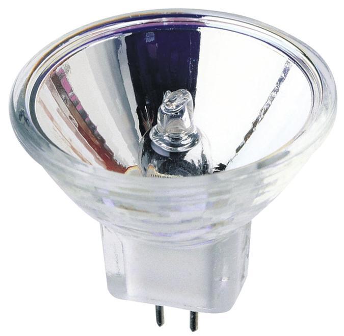 5W MR11 Halogen Low Voltage Narrow Flood Clear Lens GU4 Base, 12 Volt, Card