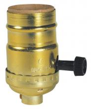 Westinghouse 7042100 - 2-Circuit Turn-Knob Socket Brass Finish