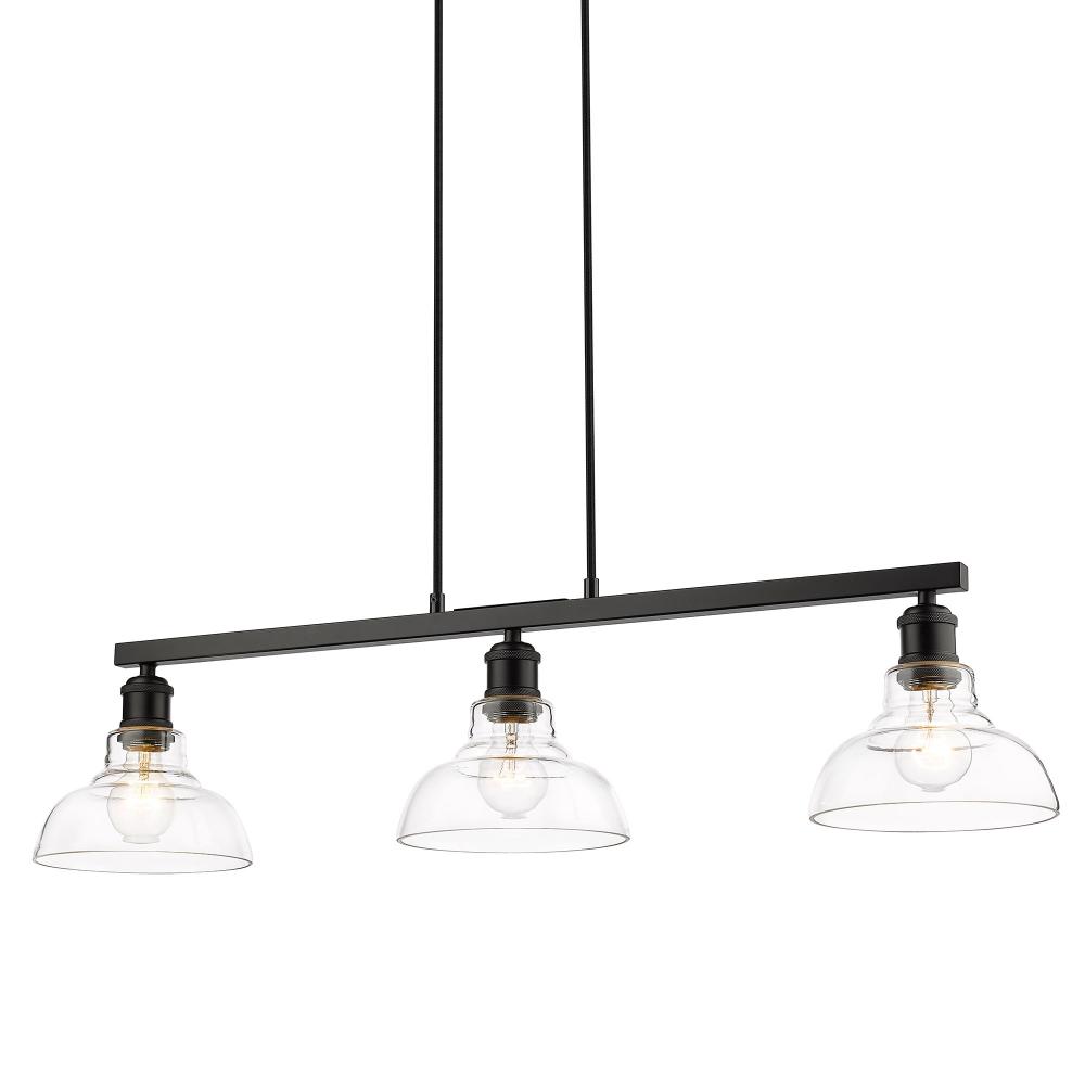 Carver Linear Pendant in Matte Black