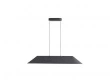 Golden 3133-LP43 FB-GY - Faroe 43" LED Linear Pendant in Flecked Black/Grey