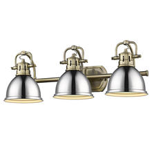 Golden 3602-BA3 AB-CH - Duncan 3 Light Bath Vanity