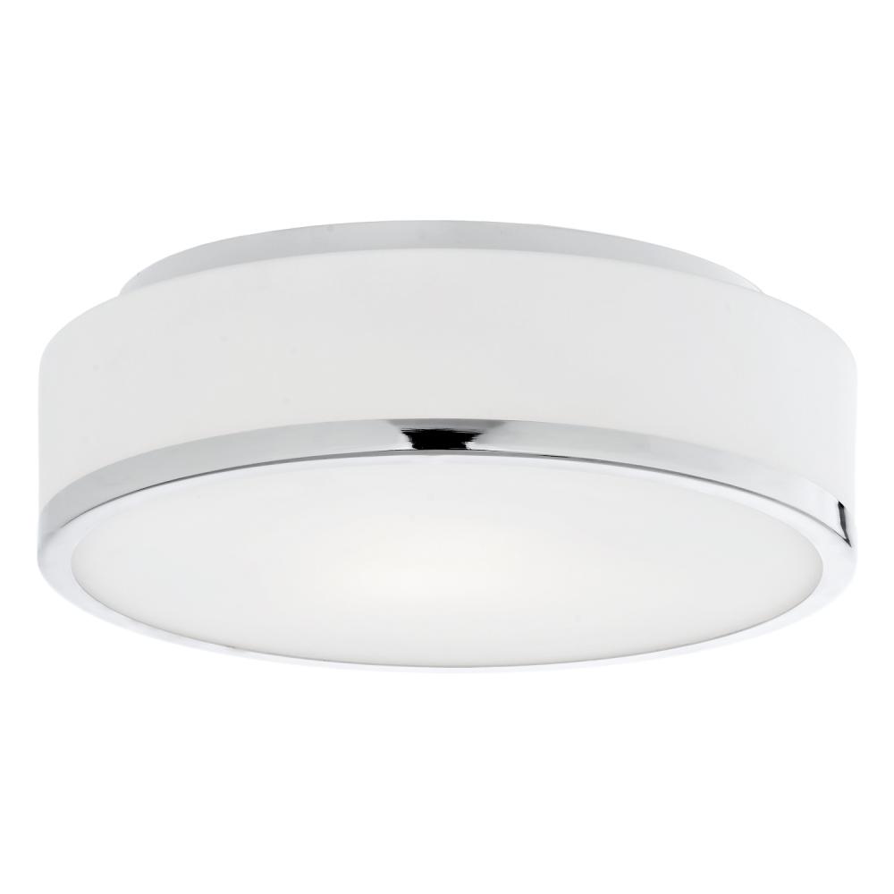 Charlie 12-in Chrome LED Flush Mount