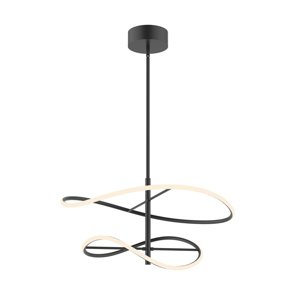 Collide 24-in Black LED Pendant