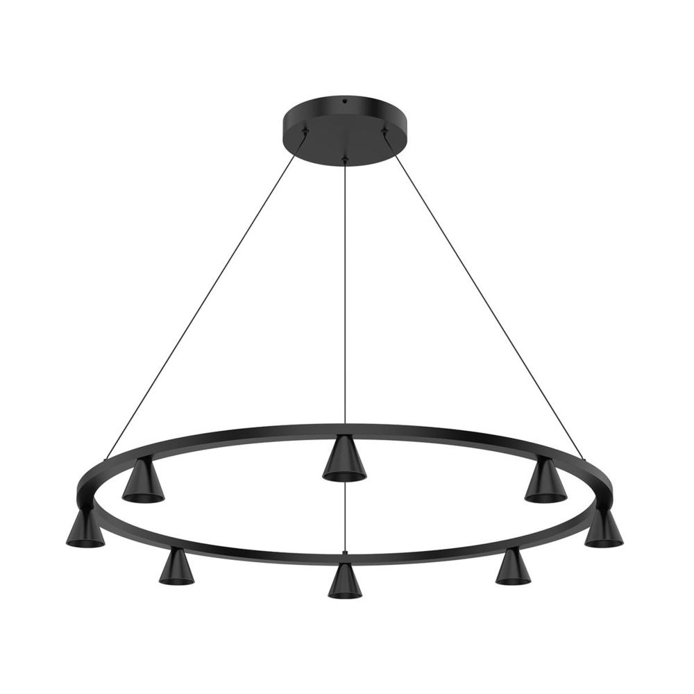 Dune 33-in Black LED Chandeliers