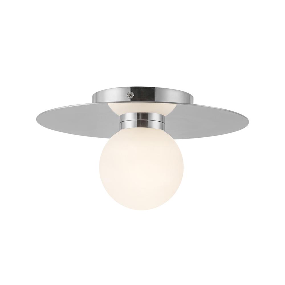 Elixir 10-in Chrome LED Flush Mount