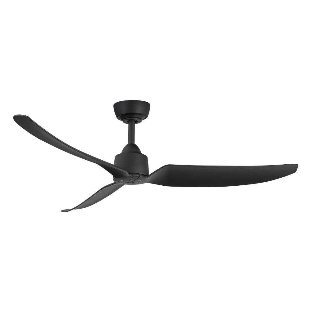 Hugo 52-in Matte Black LED Exterior Ceiling Fan