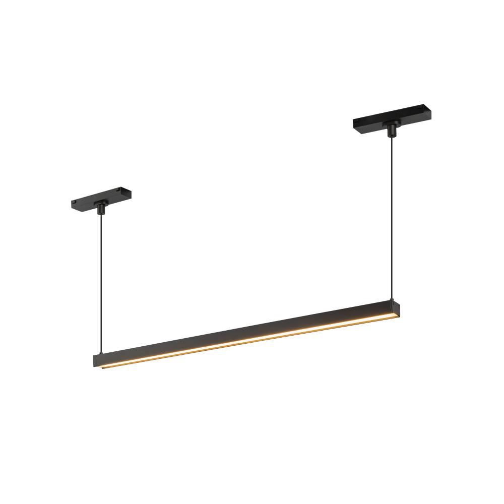 Mira 22-in Black 4000K Trilo Track Linear Pendant